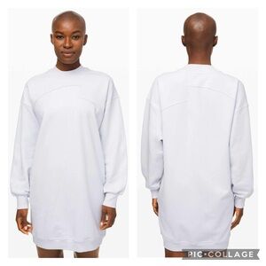 Lululemon Broken Beats Sweater Dress Alpine White Size S